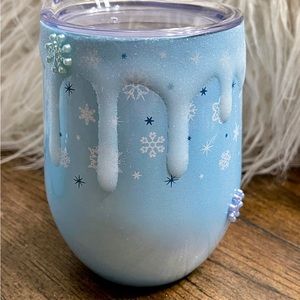 Fun wine glazed resin tumbler!